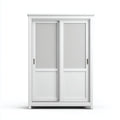 Armarios madera 120x60x200 cm blanco diseño puertas correderas moderno