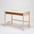 Mesas de oficina de madera 120x60x78 cm - natural con bandeja extraíble - diseño minimalista para estudio y despacho