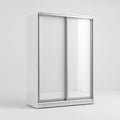 Armarios de madera 150x60x200 cm - blanco y plata con 2 puertas correderas - diseño moderno para dormitorio