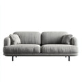 Sofás 2 plazas tela 210x92x78 cm gris diseño moderno