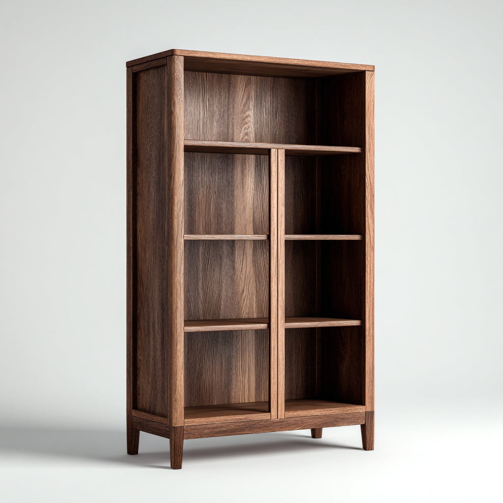 Estanterías madera 95x35x170 cm marrón para salón estilo moderno
