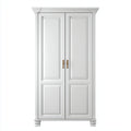 Armarios de madera 115x55x198 cm - blanco con 2 puertas - diseño clásico para dormitorio