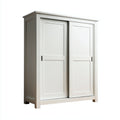 Armarios madera 140x58x190 cm blanco para dormitorio estilo clásico