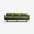 Sofás 3 plazas terciopelo 220x90x85 cm verde diseño moderno