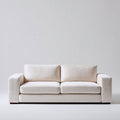 Sofás 2 plazas tela 185x88x82 cm beige para salón estilo moderno