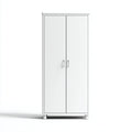 Armarios de madera 80x45x180 cm - blanco-plateado - para dormitorio diseño moderno