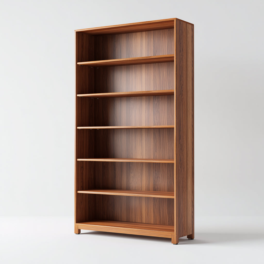 Estanterías de madera 90x35x180 cm - marrón con diseño abierto - estilo moderno para salón y oficina