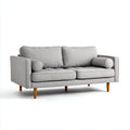 Sofás 2 plazas tela 185x86x82 cm gris diseño clásico