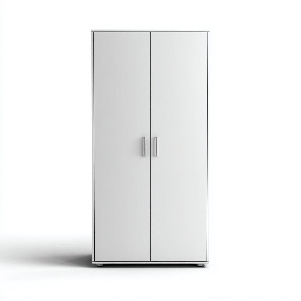 Armarios madera 90x50x180 cm blanco para dormitorio estilo minimalista