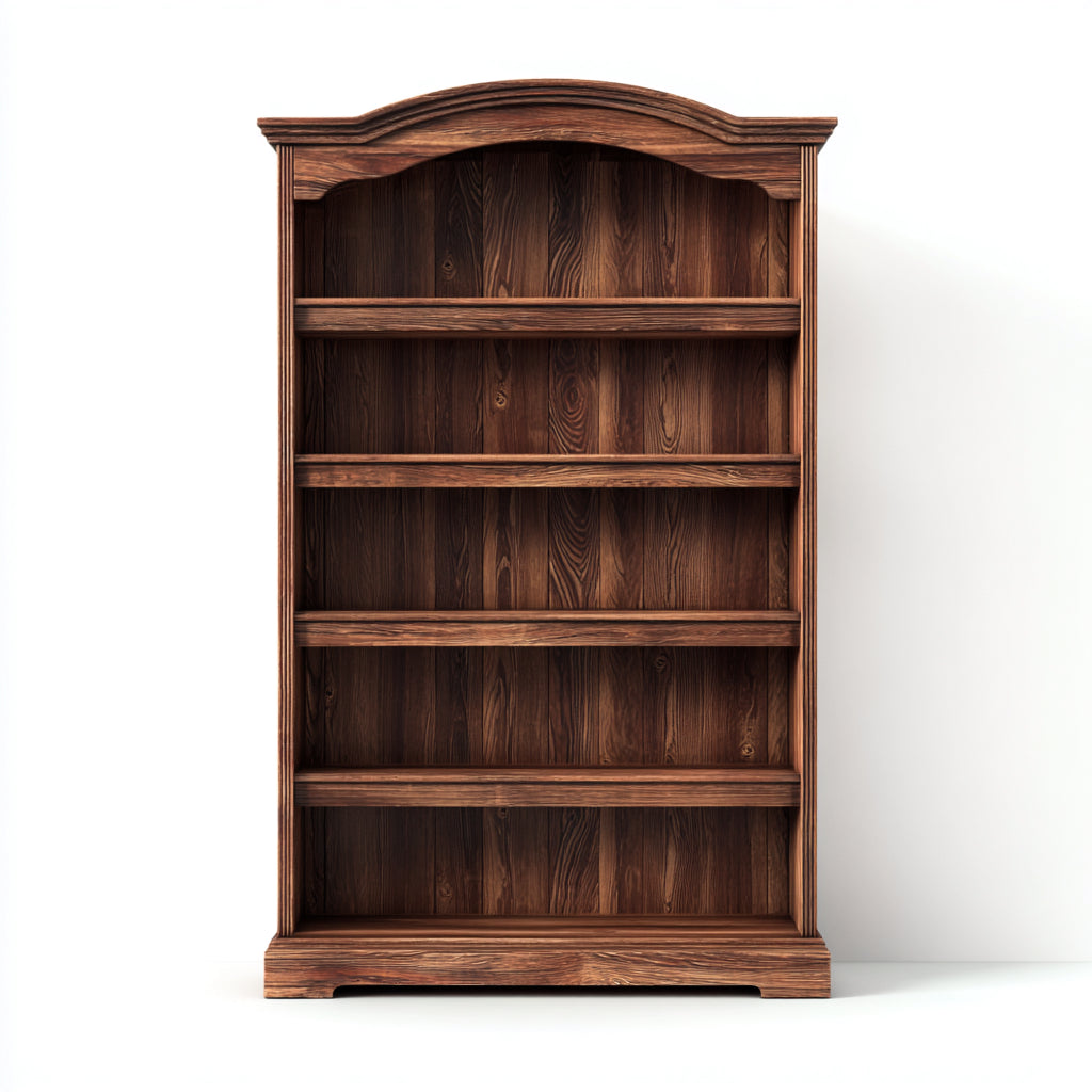 Estanterías de madera 90x35x180 cm - marrón - diseño clásico para salón